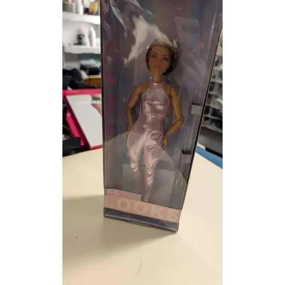 Barbie Looks Wave Four Doll in Pink Shimmer Jumpsuit - Picture 2 of 7